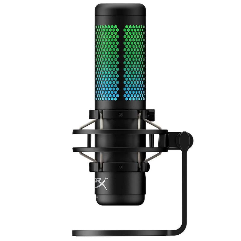 Microfone Gamer HyperX QuadCast S Podcast, Antivibração, LED RGB